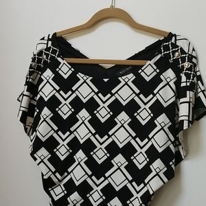 White House black market patterned dress XXS